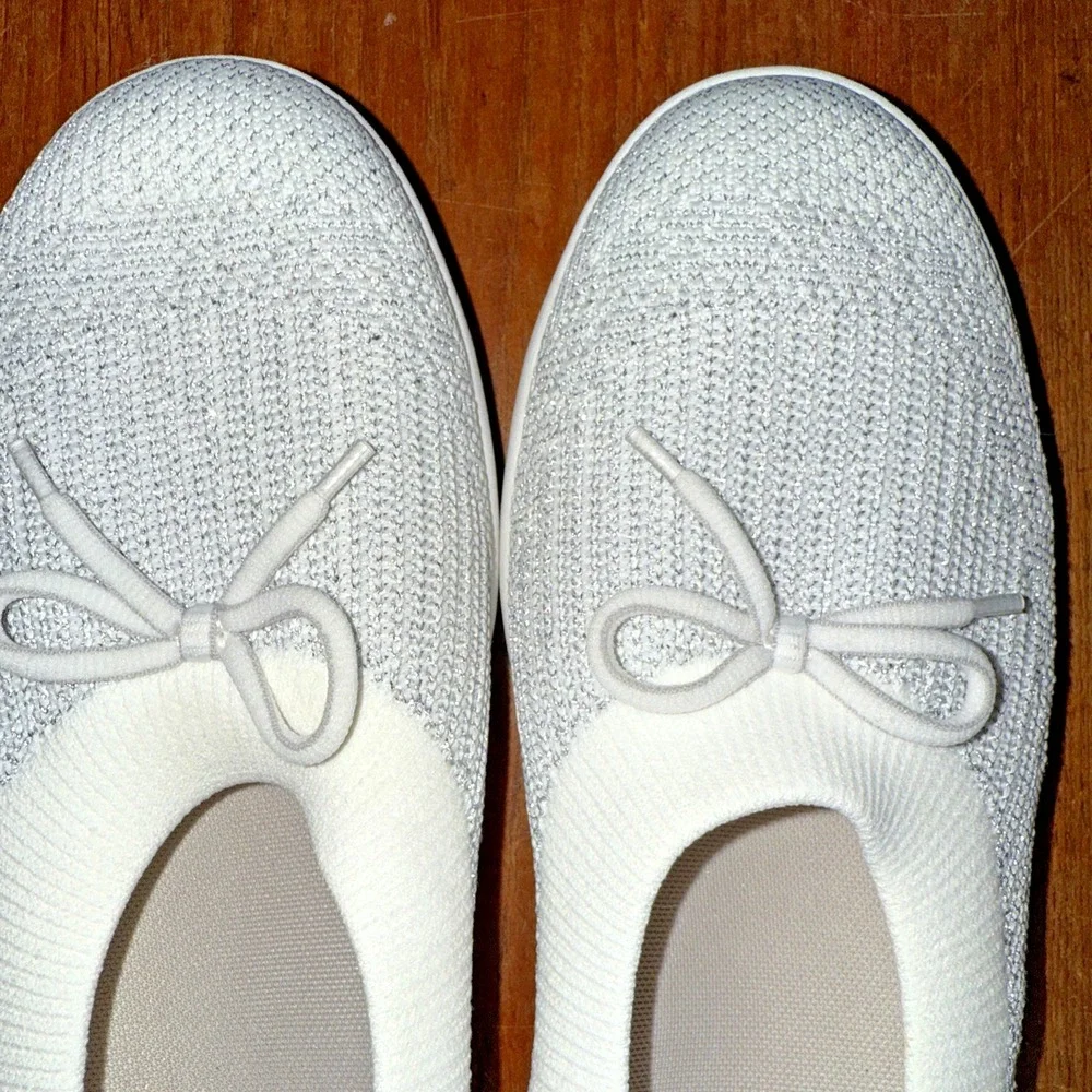 FitFlop Uberknit Ballet Flats Sz‎ 10 Slip-On Comfort Lightweight Casual Chic